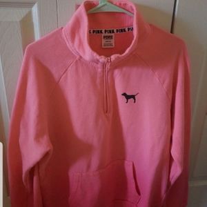 Pink Large halfzip pullover